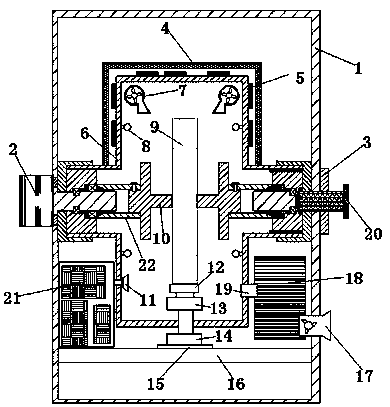 Simulation experiment device for atmospheric ozone aging