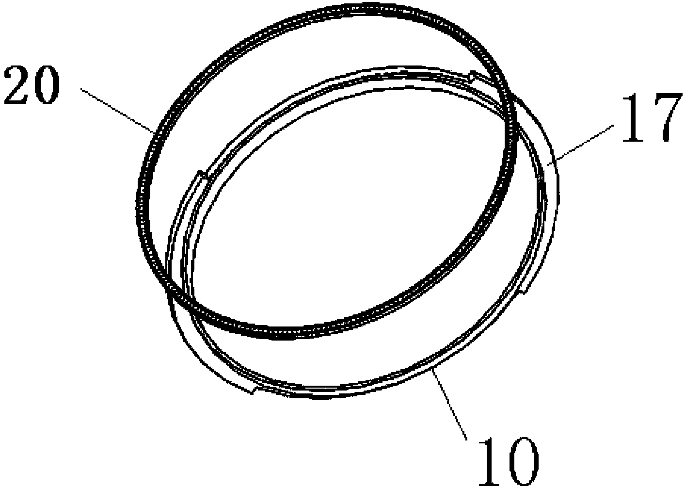 Stripper for die for pouring epoxy resin part of GIS (Geographic Information System) basin-type insulator and control device of same