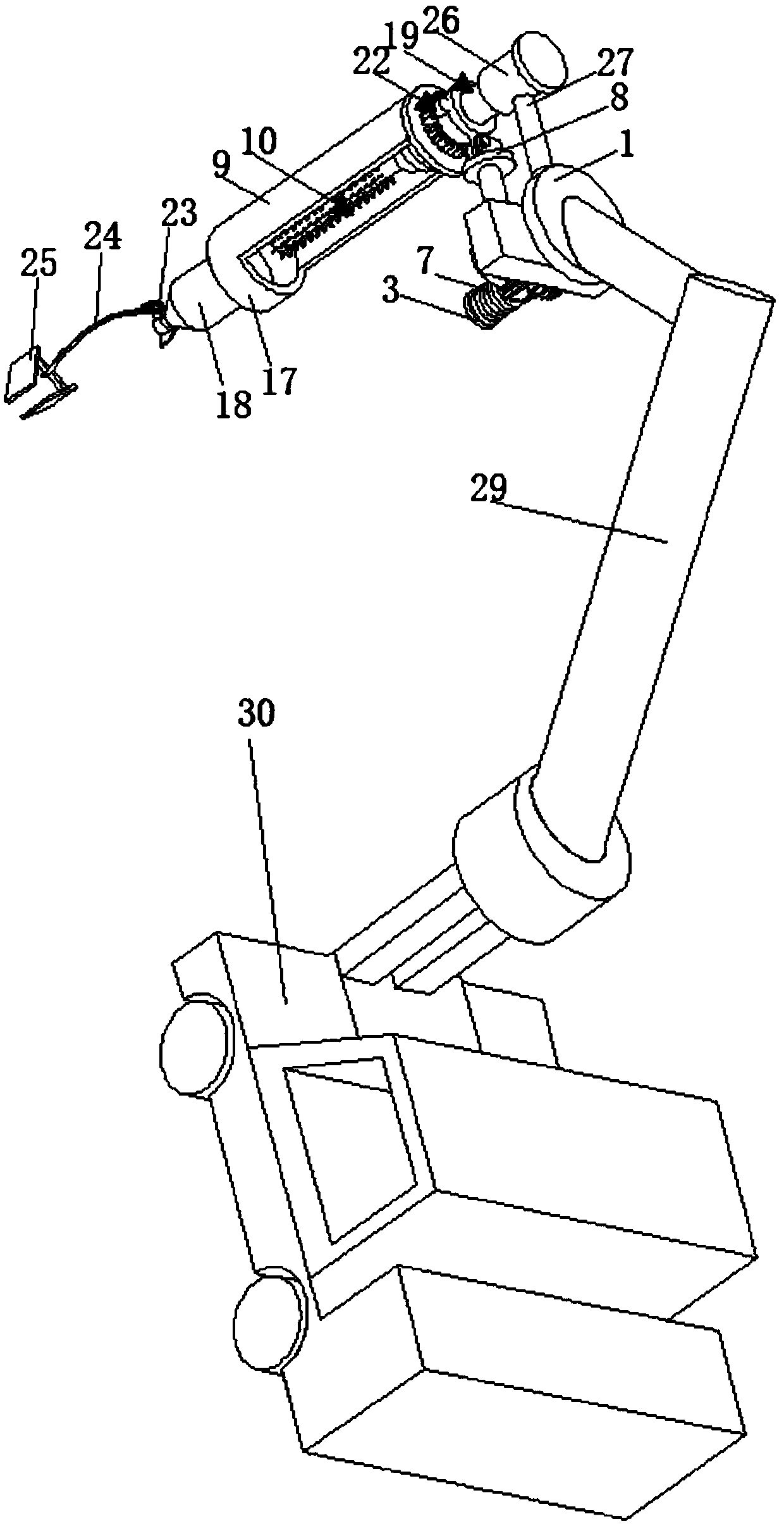 Device for trimming branches and leaves of garden plants