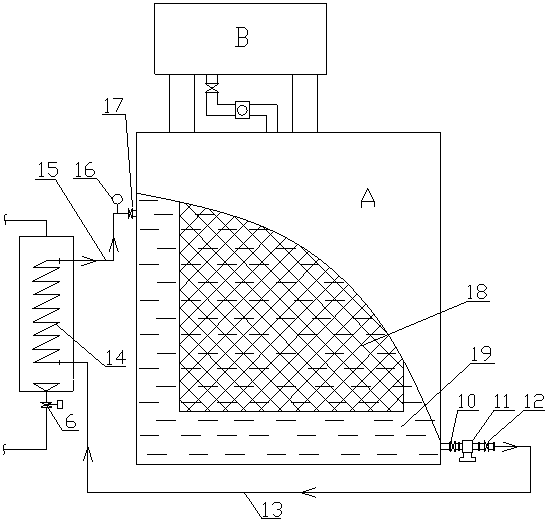 Main-transformation heat-dissipating device with SF6 (sulfur hexafluoride) as refrigerant medium and heat-dissipating method