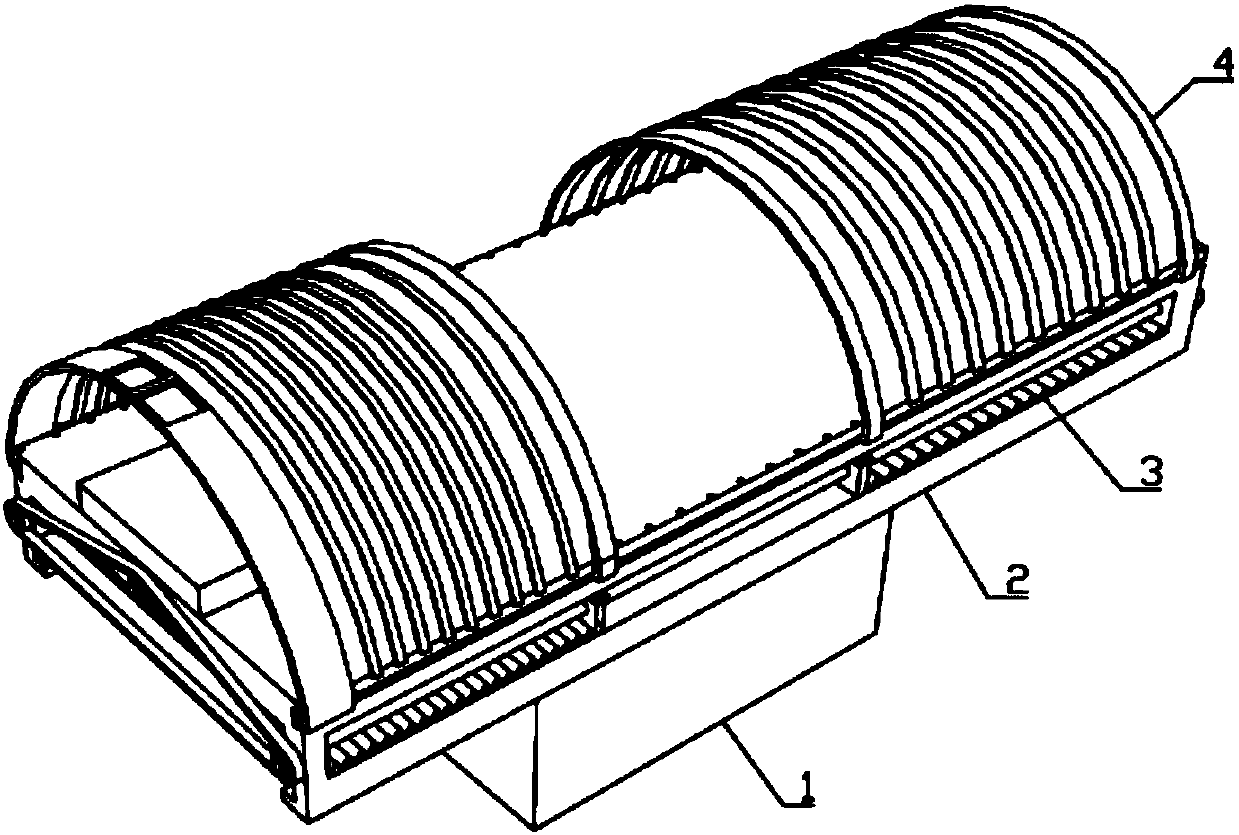 Anti-radiation abdomen CT (computed tomography) examination bed