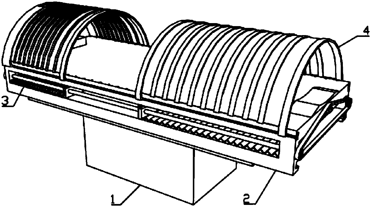 Anti-radiation abdomen CT (computed tomography) examination bed