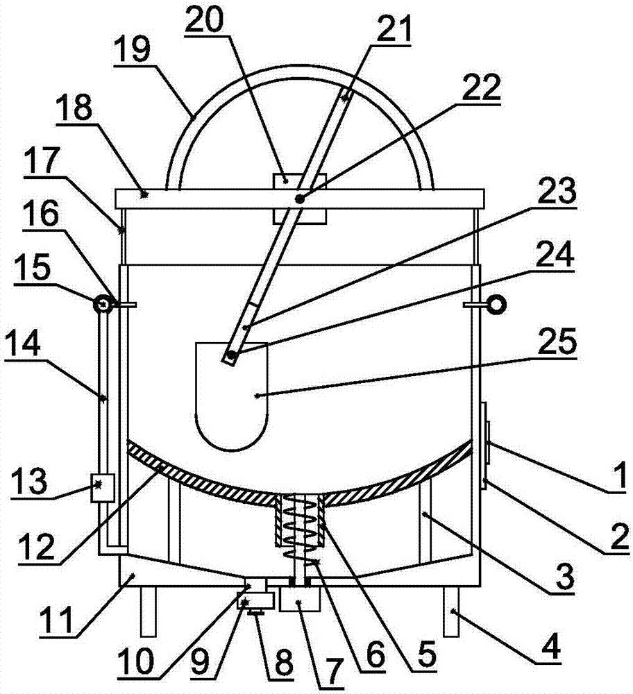 Reciprocating swing type porphyra haitanensis cleaning device