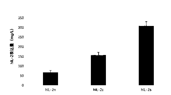 Optimized hIL-2 (human interleukin-2) genes as well as expression method and application thereof