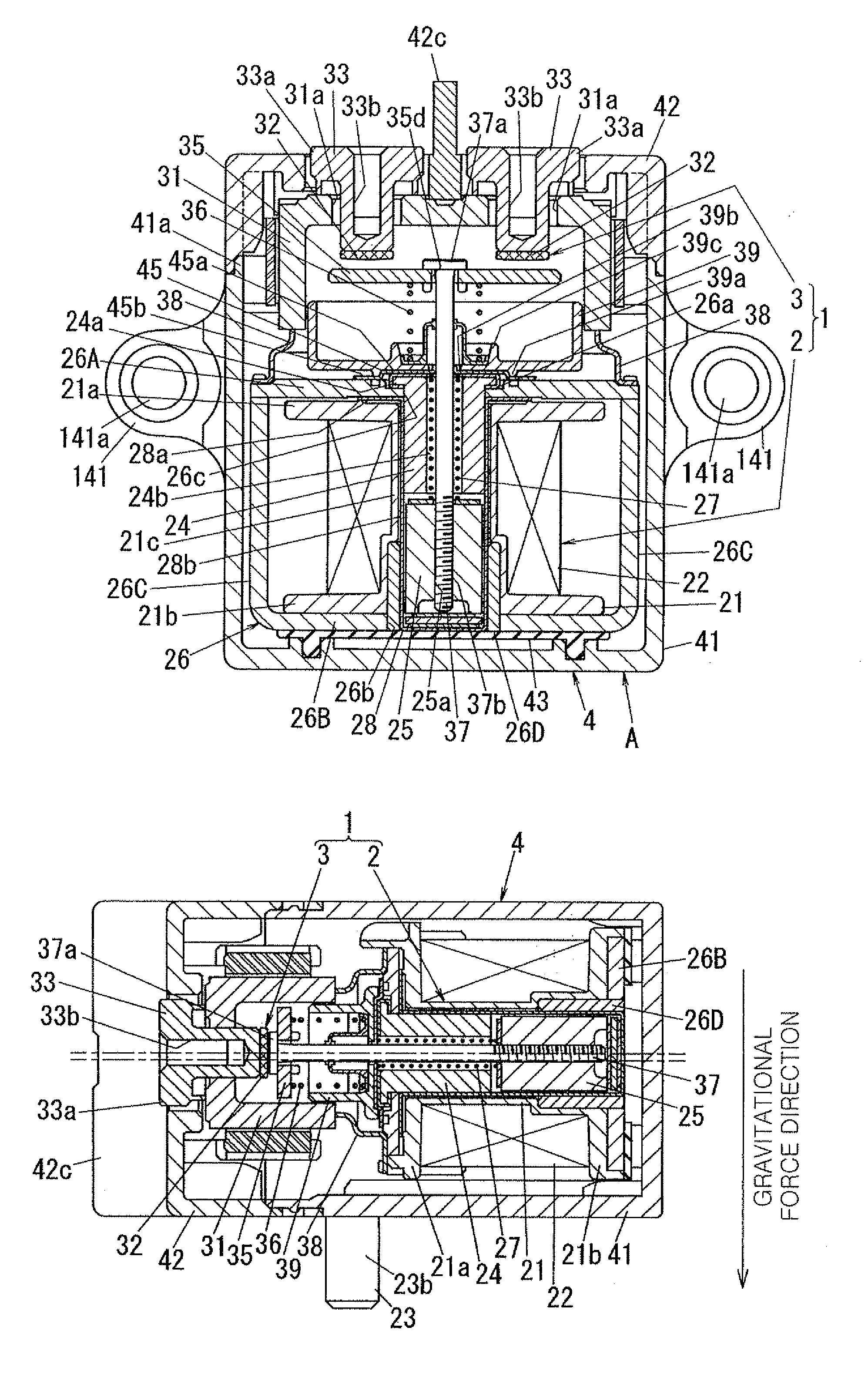 Sealed contact device