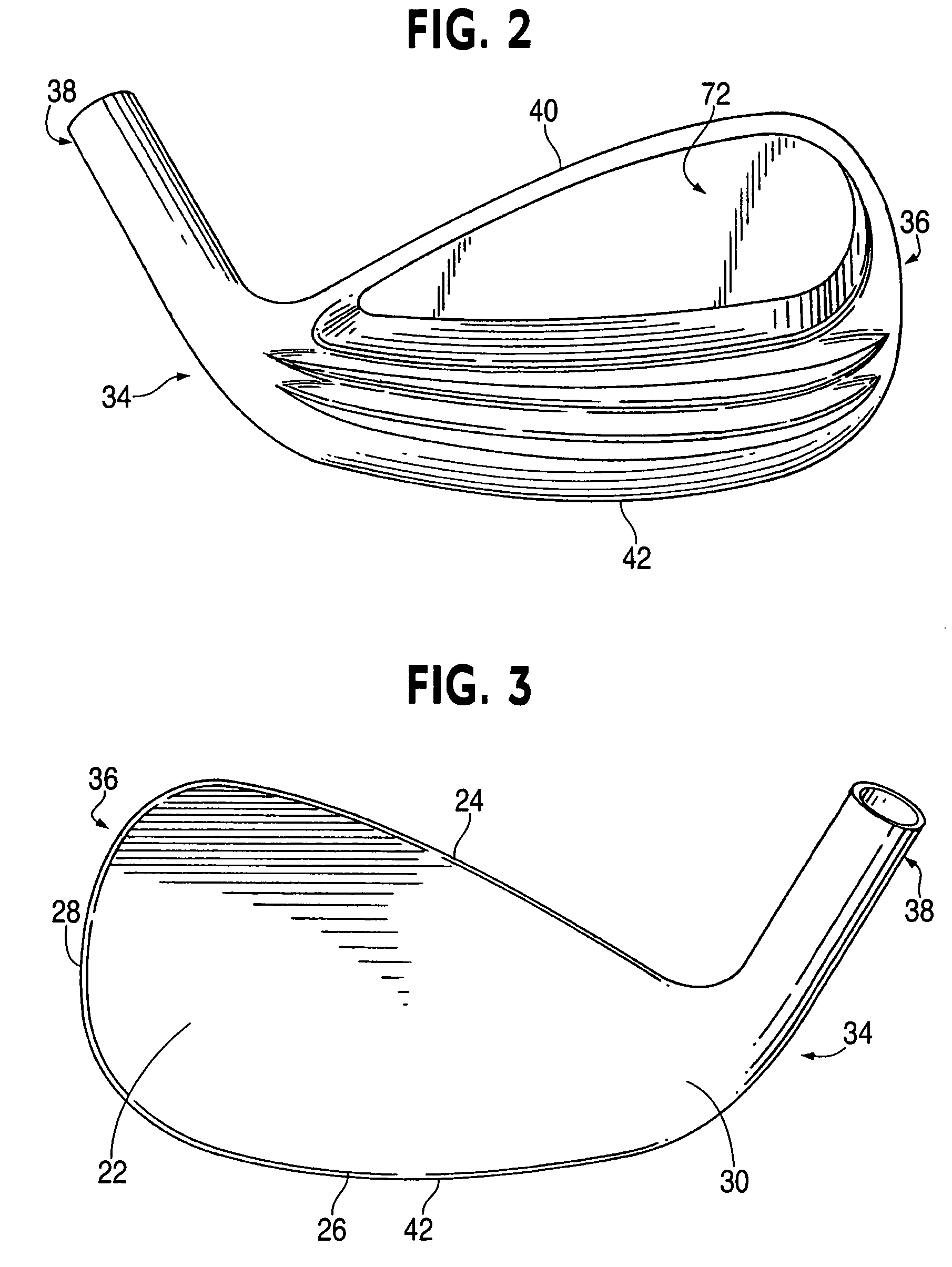 Hollow and metal iron golf club heads