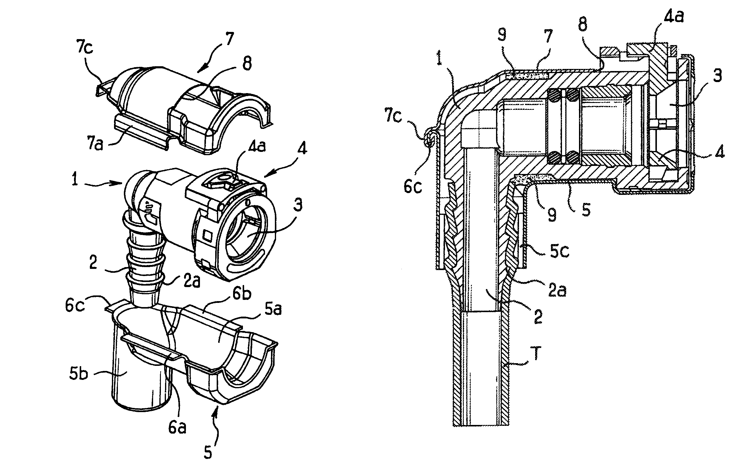 Coupling device for a motor vehicle fluid circuit