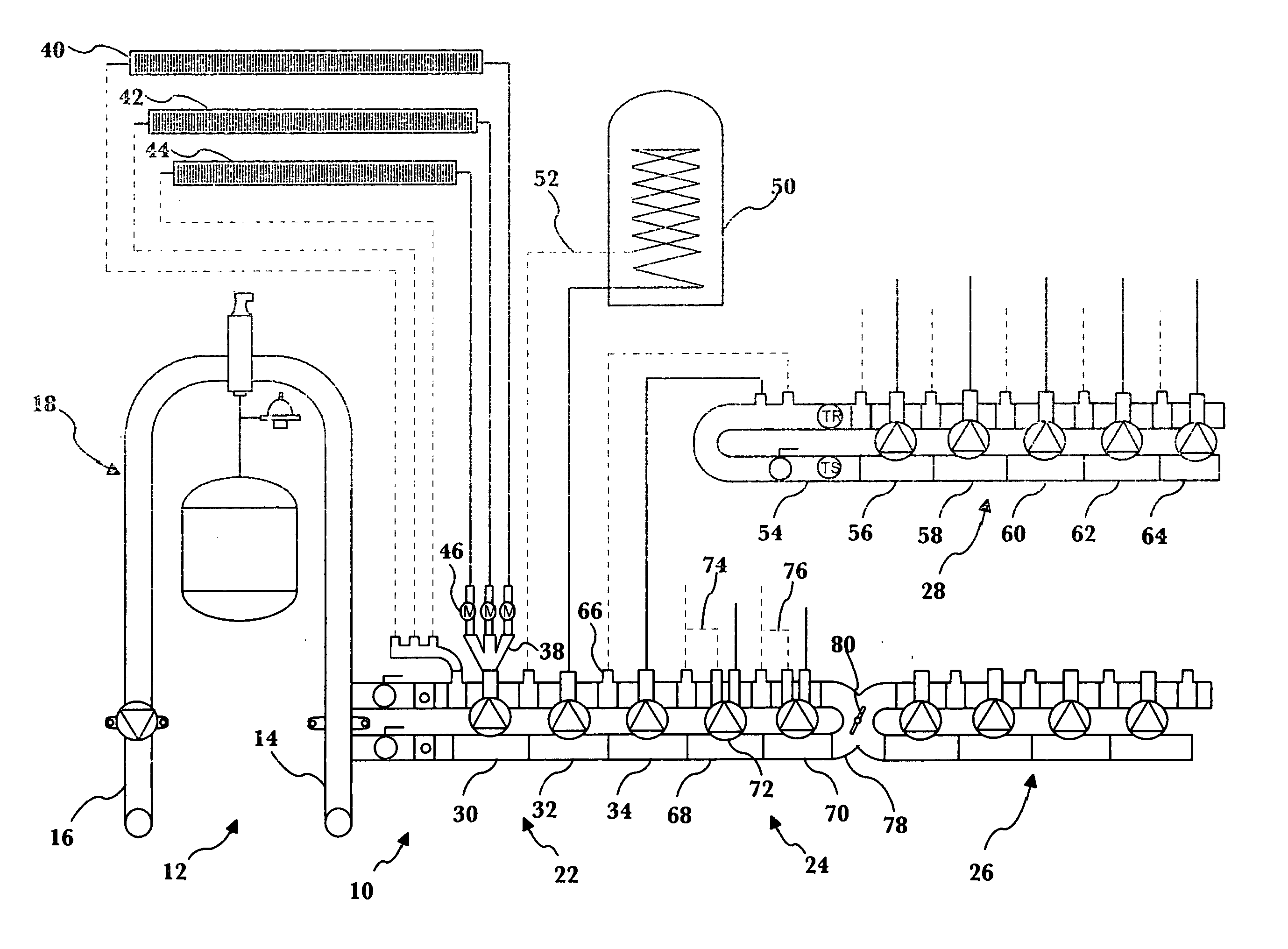 Multi-line fluid conduit modules