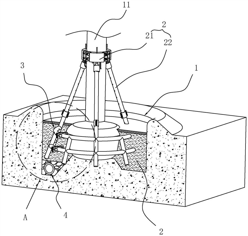 Municipal planting structure and planting method