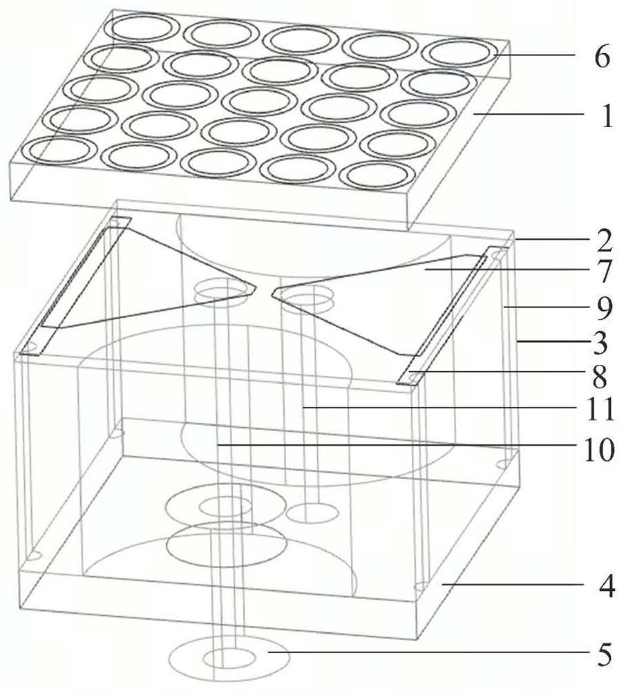 Planar broadband wide-angle scanning phased-array antenna unit and phased-array antenna