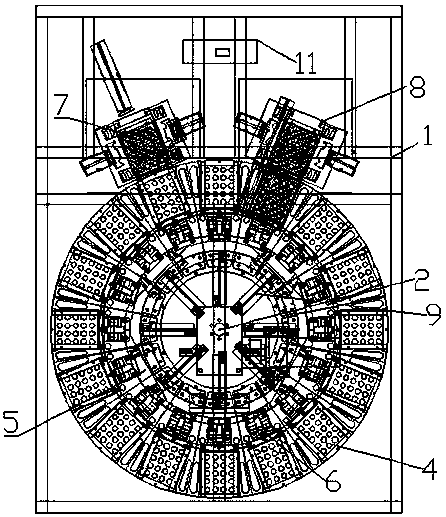 Rotating disc type automatic voltage reduction device for lithium-manganese button cells