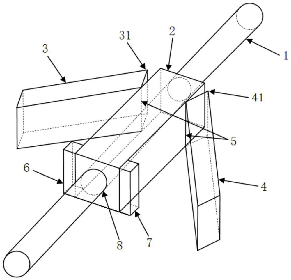 Rotating shaft pipe end structure and method for pipe routing prevention and control for deep-sea pipelines