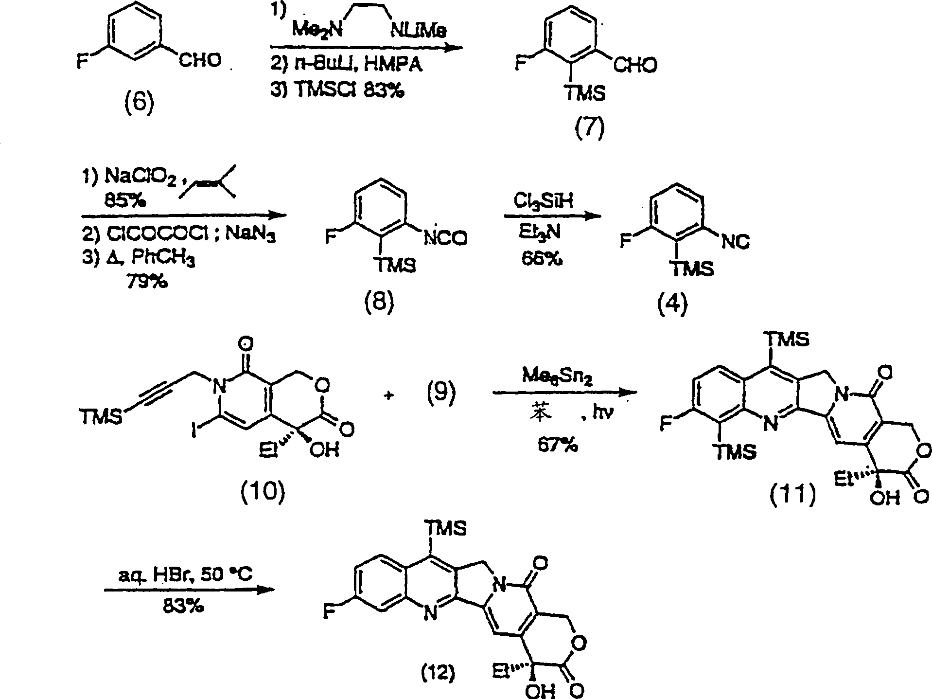 Camptothecin analogs and methods of preparation thereof