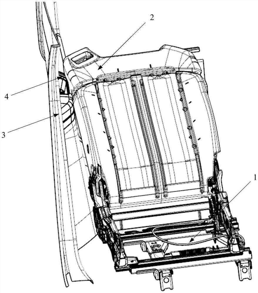 Automobile seat backrest graded adjusting structure and automobile