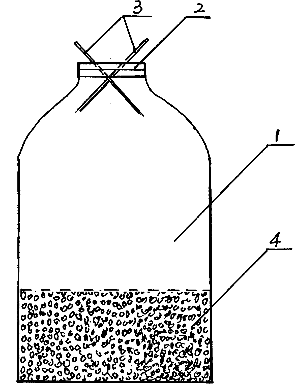 Predatory mite bait and amblyseius barkeri seed protecting bottle and seed protecting method