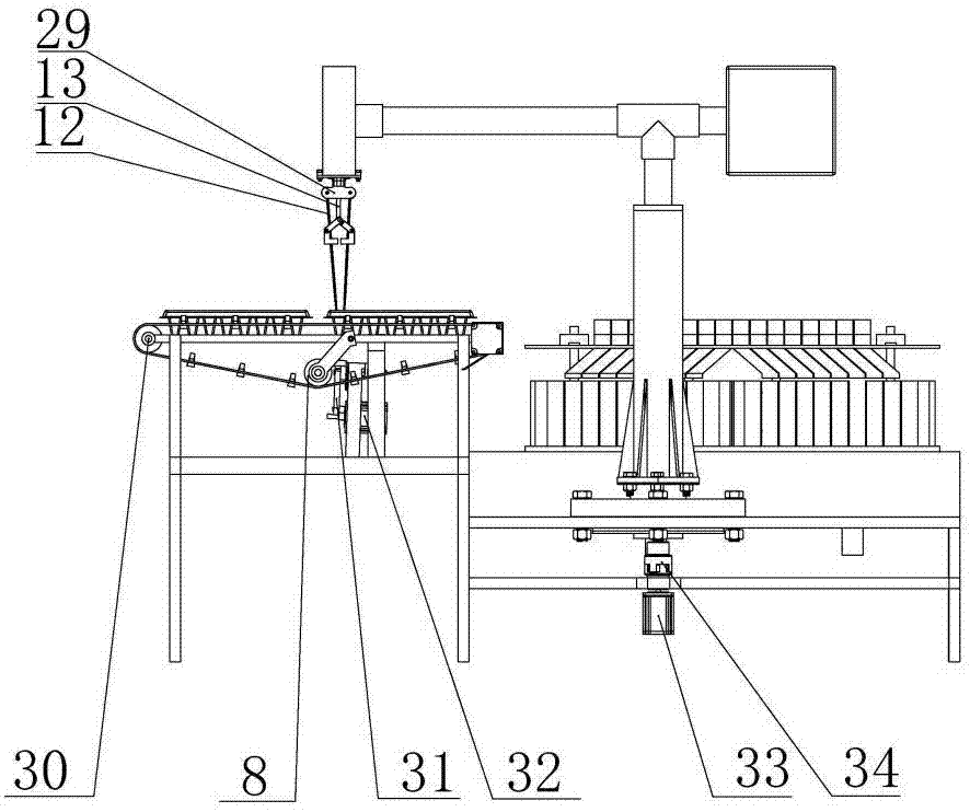 Novel transplanting machine automatic feeding device