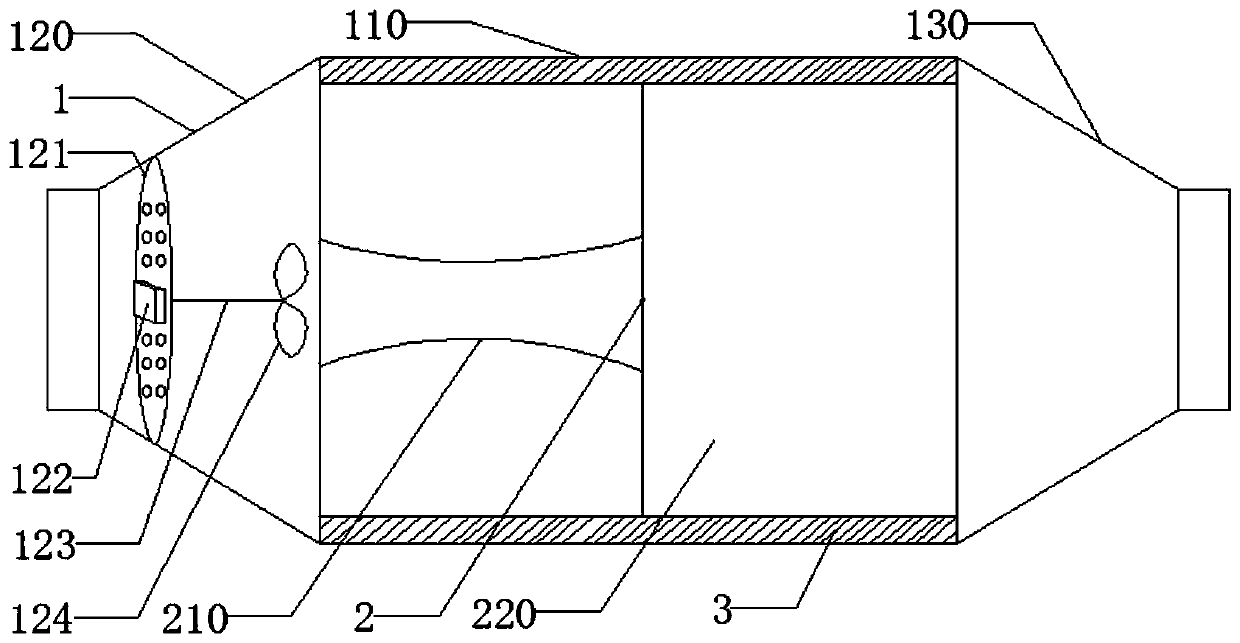 Motor vehicle exhaust catalytic purification device