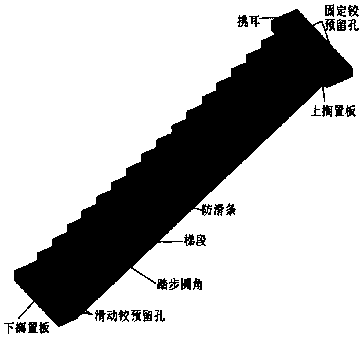 Rapid drawing method for prefabricated stair detail drawing based on Revit software