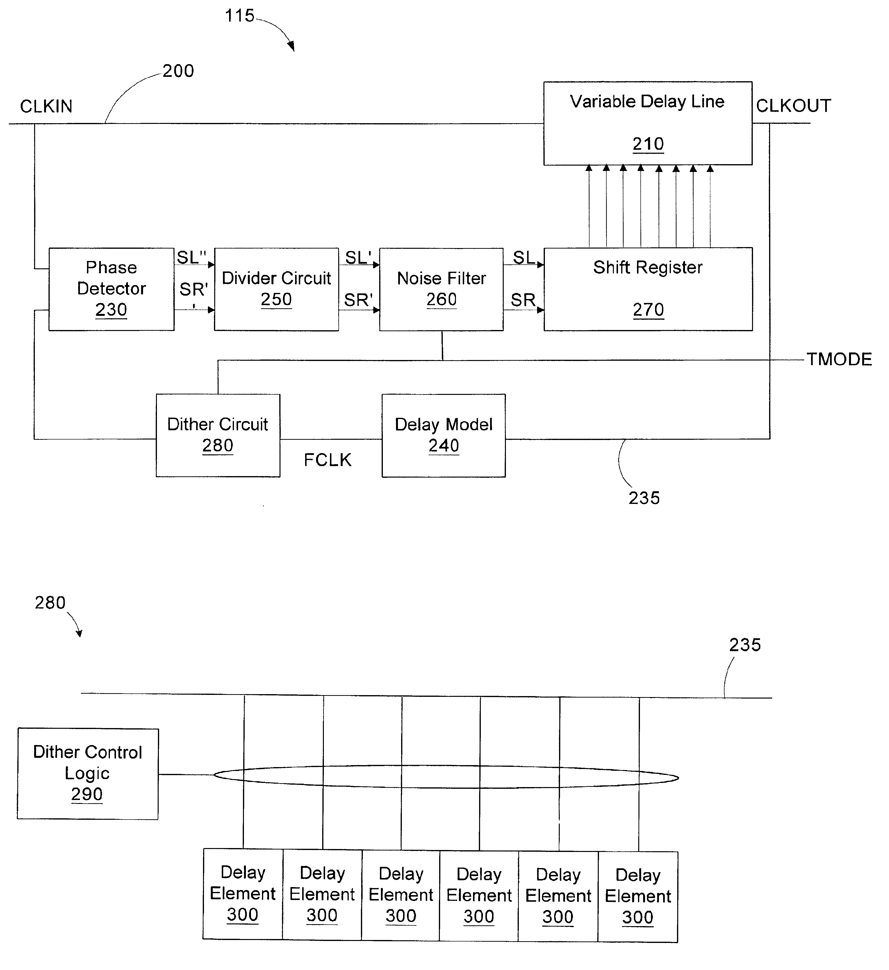 Method and apparatus for characterizing a delay locked loop