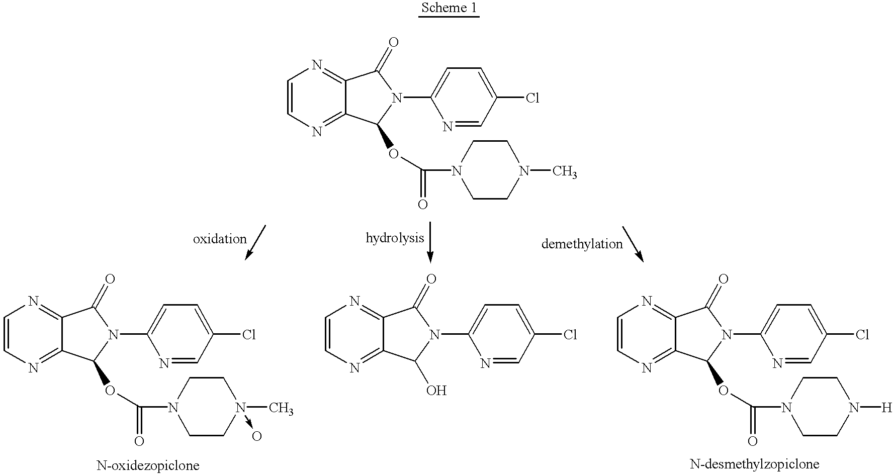 Methods of making and using N-desmethylzopiclone