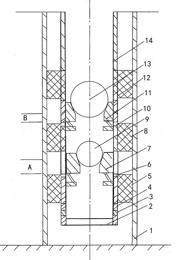 A fracturing well reservoir testing device