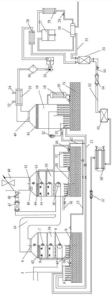 Coal-fired power plant carbon dioxide ammonia process trapping and low-temperature liquefaction system and method