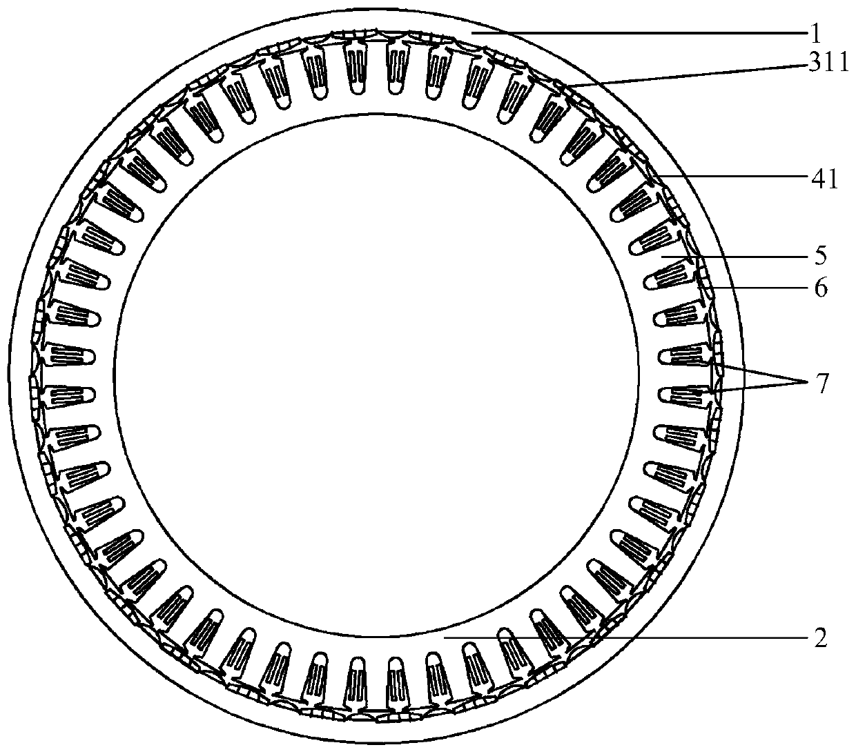 Low-cost alternating pole permanent magnet hub motor for electric vehicle drive