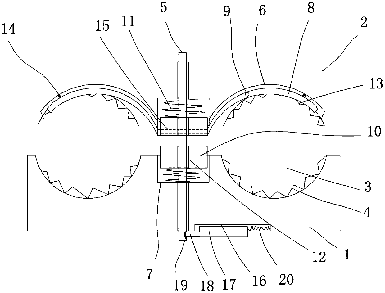 Rod compression type power connection fixture