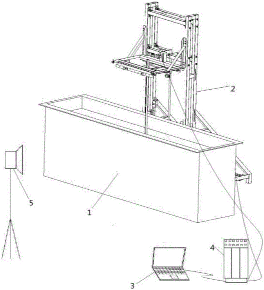 Multi-angle object water entry and wave-making motion experimental device