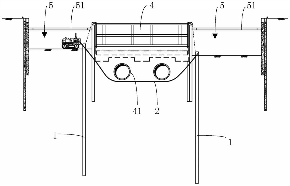 Urban operation subway heaving control structure and control method thereof