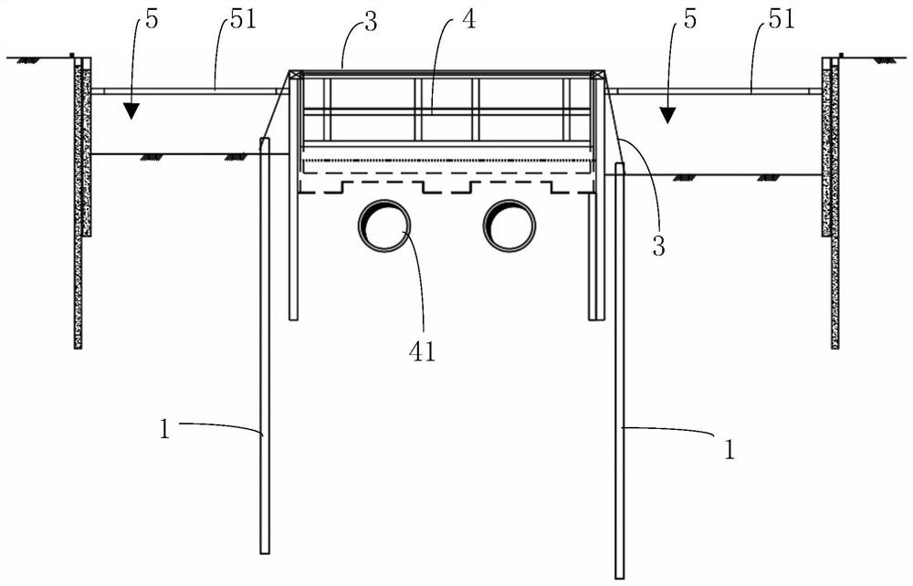 Urban operation subway heaving control structure and control method thereof