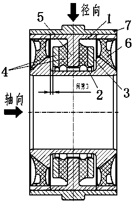 Traction ball hinge axial nonlinearity rigidity adjusting laminated spring and adjusting method