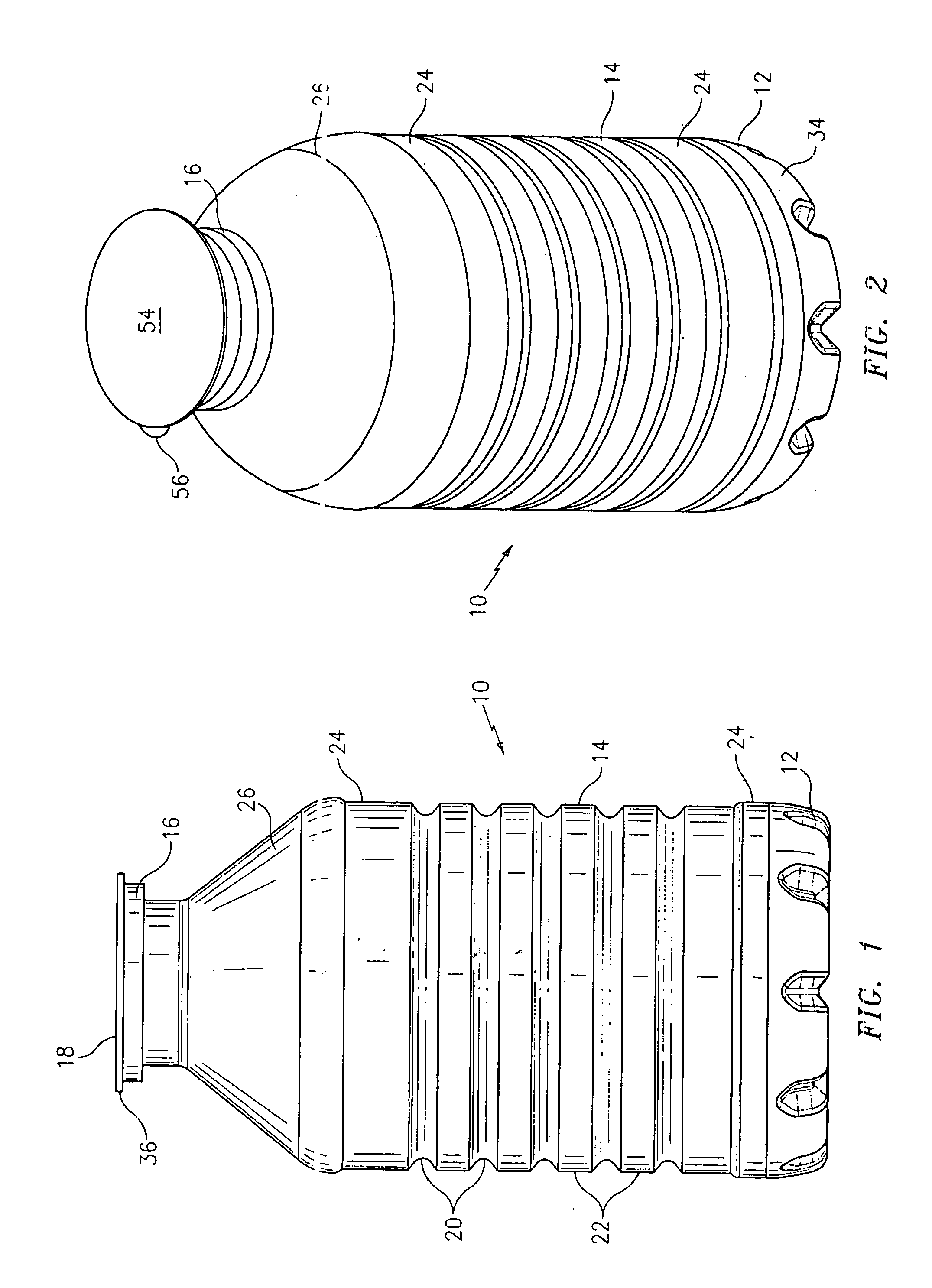 Plastic container and preform