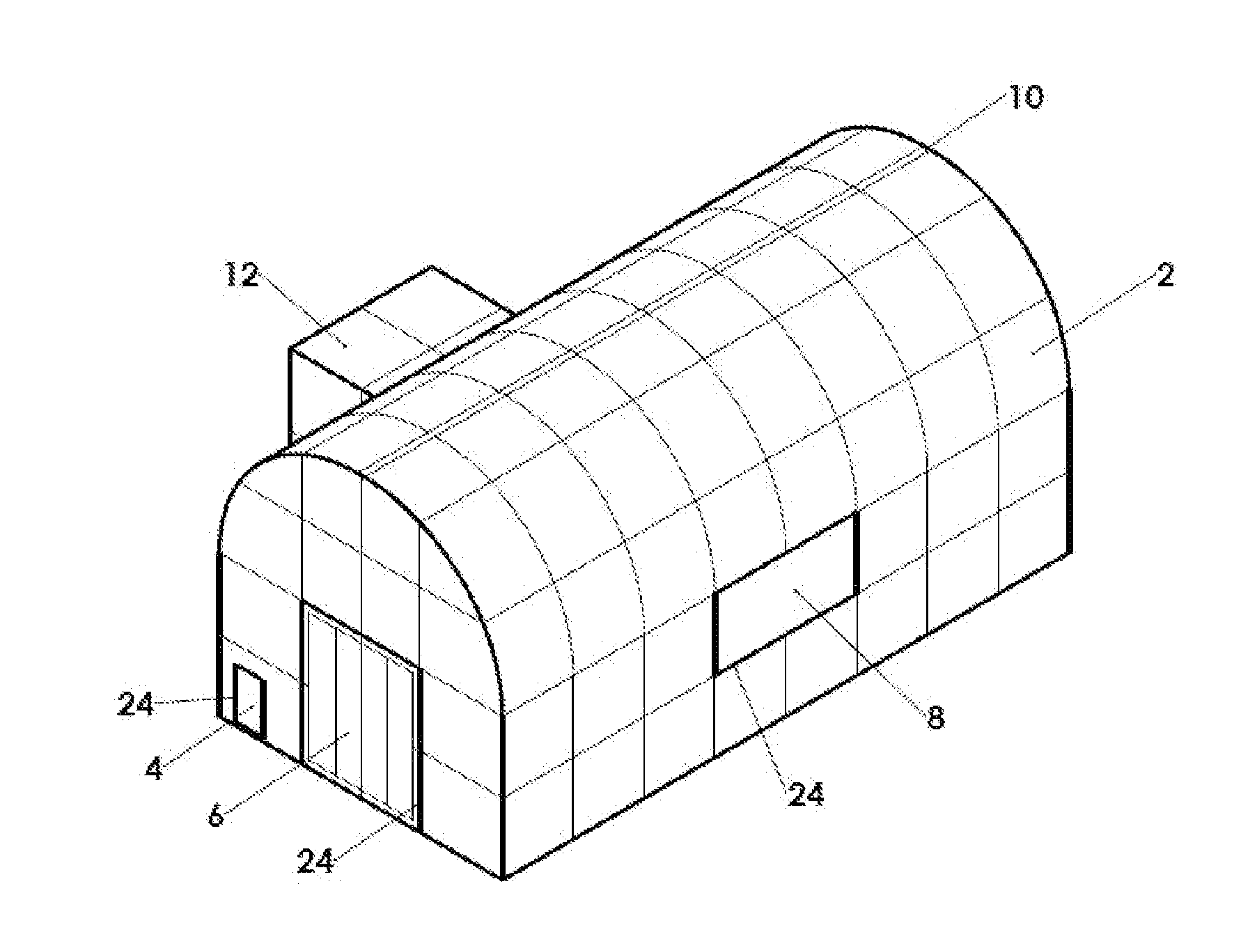 Rapid assembly lightweight modular structure