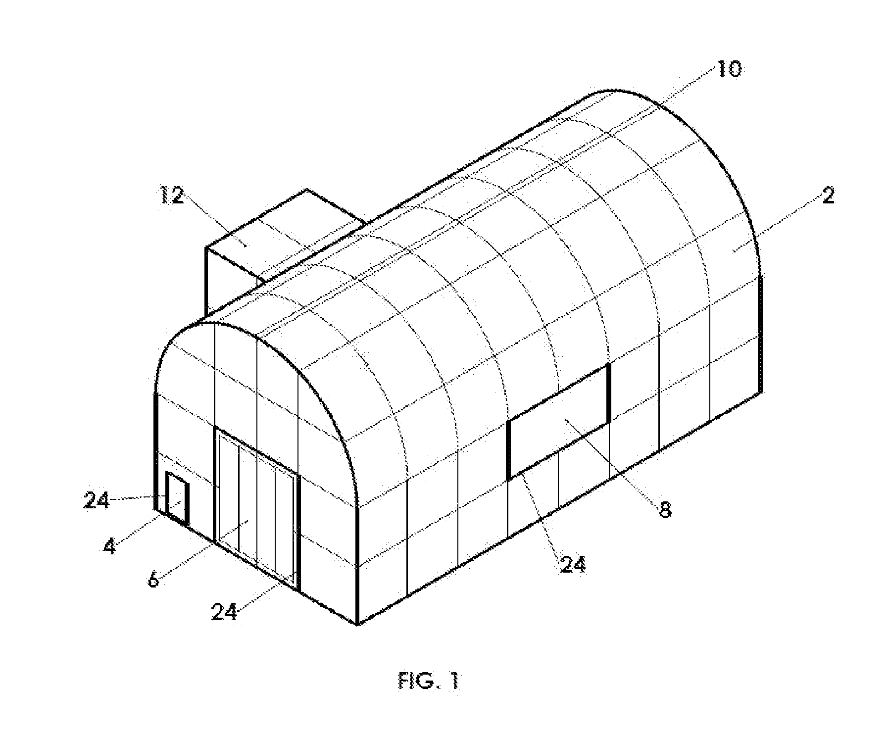 Rapid assembly lightweight modular structure