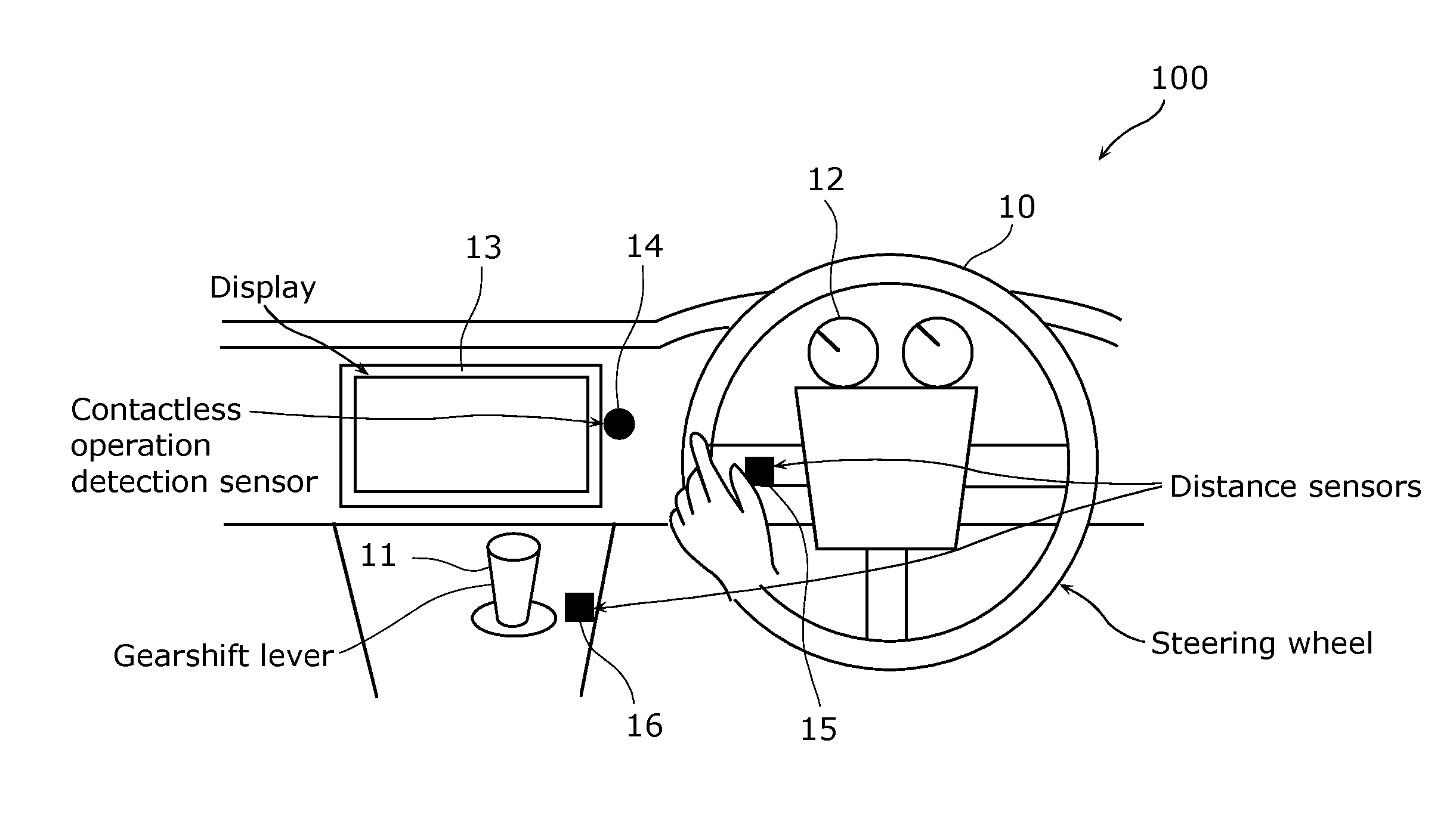 Vehicular input device and vehicular input method