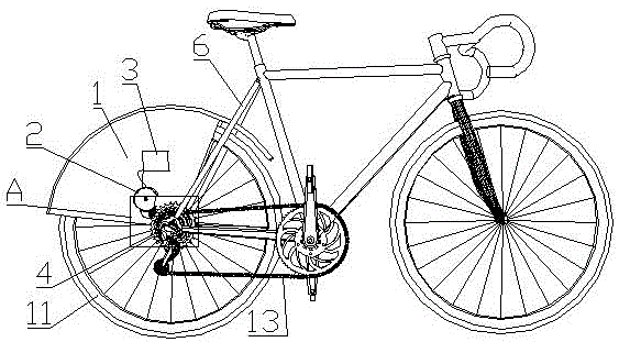 Novel easily assemble and disassemble and multifunctional power generation and accumulation device for bike