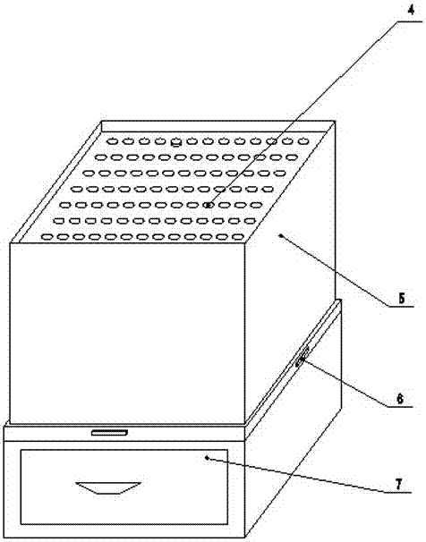 A medical cotton swab box