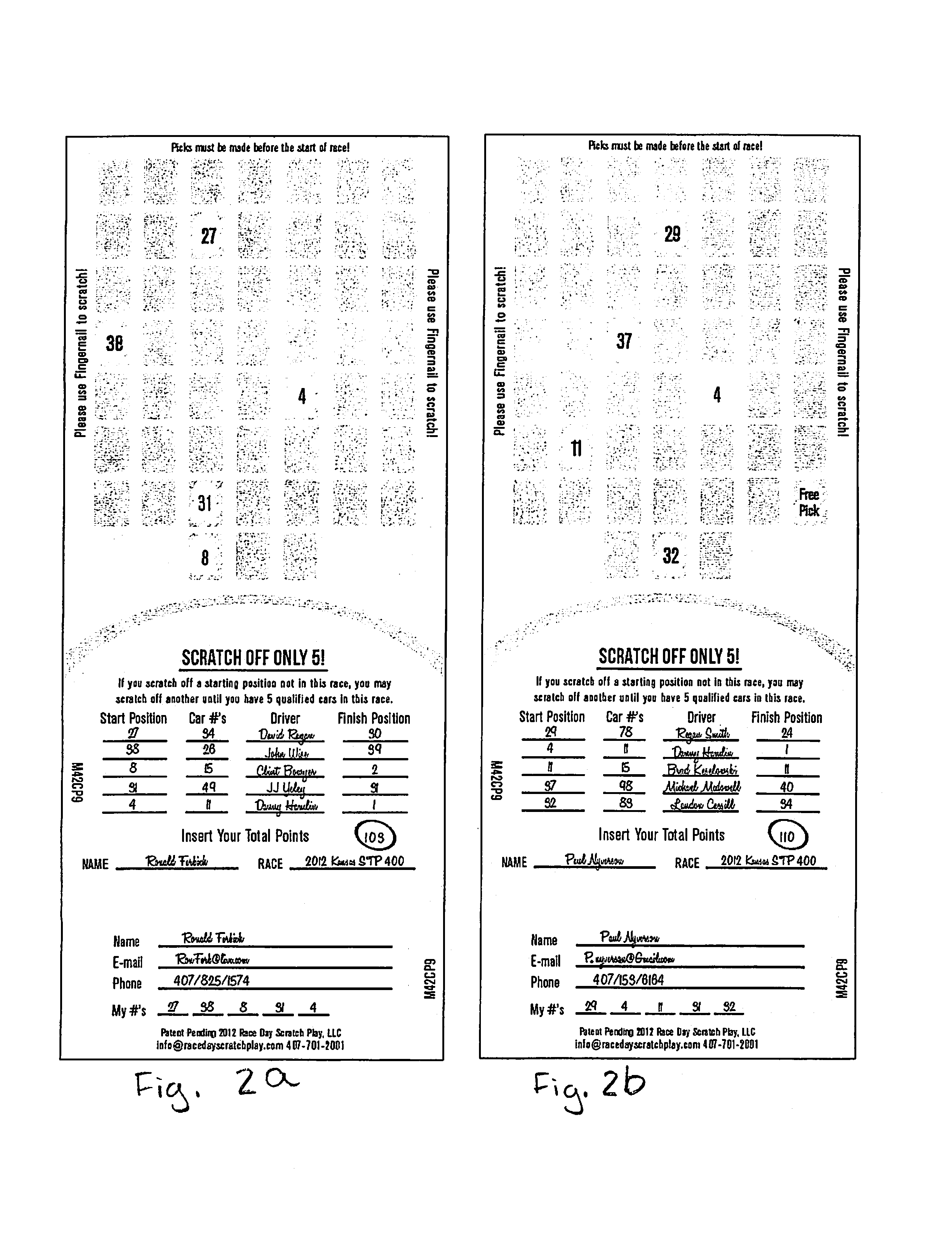 Race day scratch play game, game card and method of playing