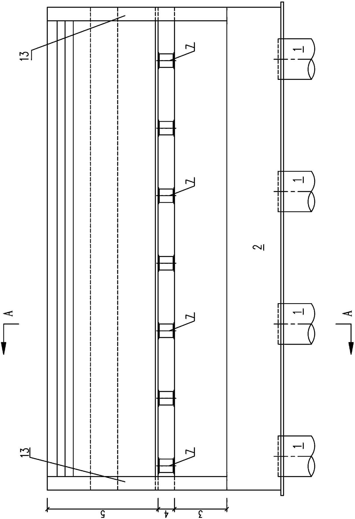 Construction method of integral abutment of jointless bridge and integral abutment