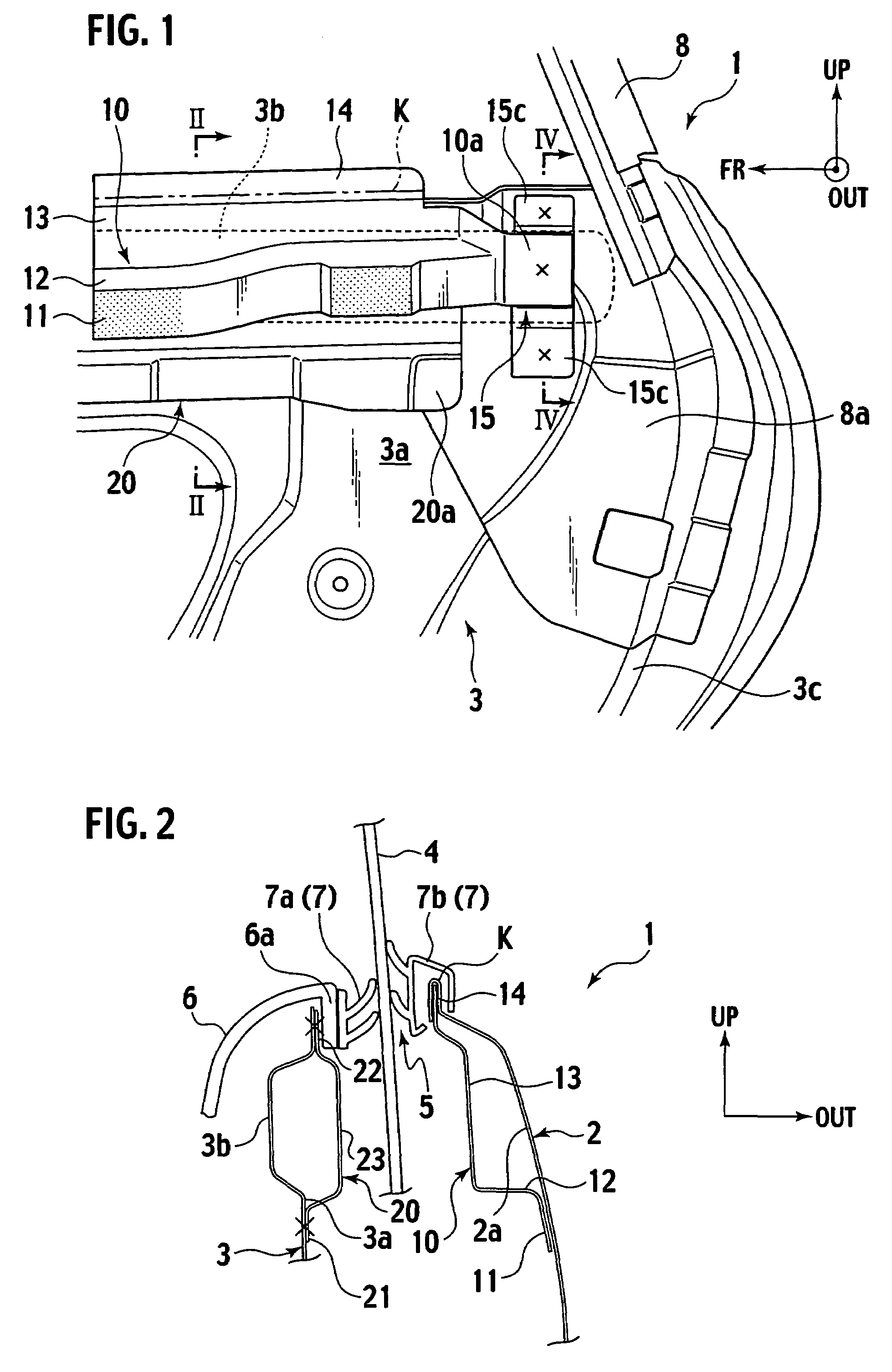 Opening portion structure