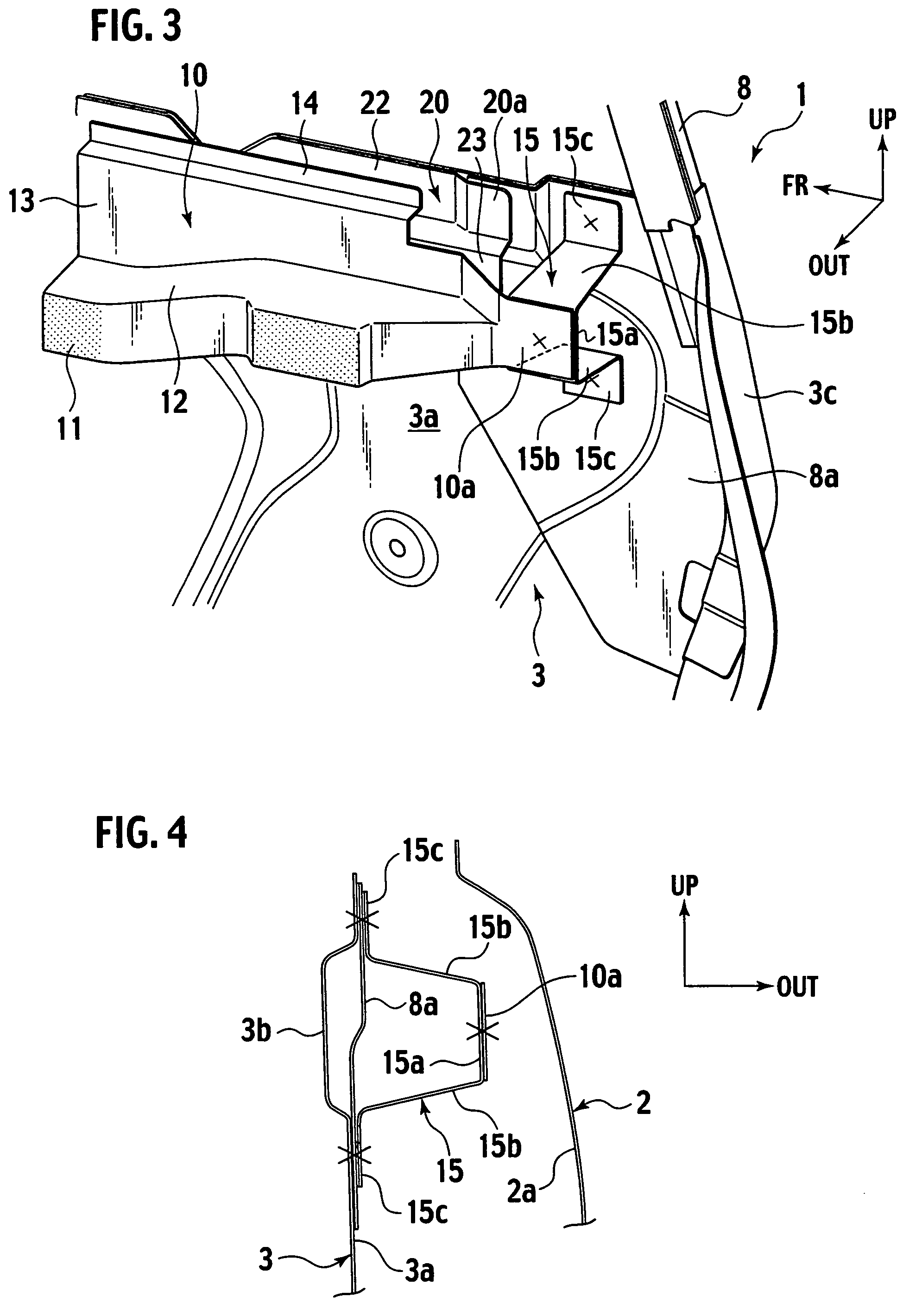 Opening portion structure