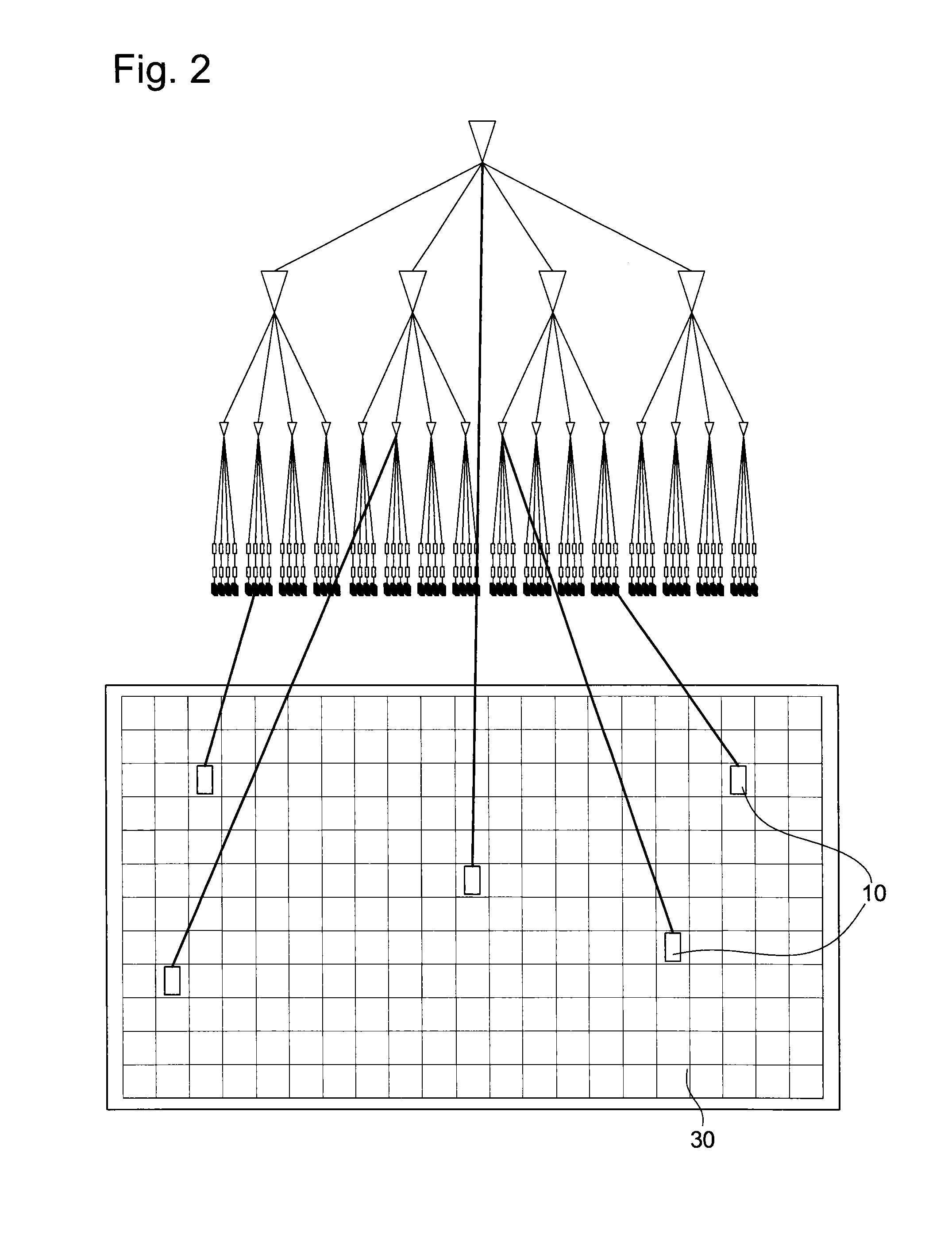 Integrated circuit with distributed clock tampering detectors