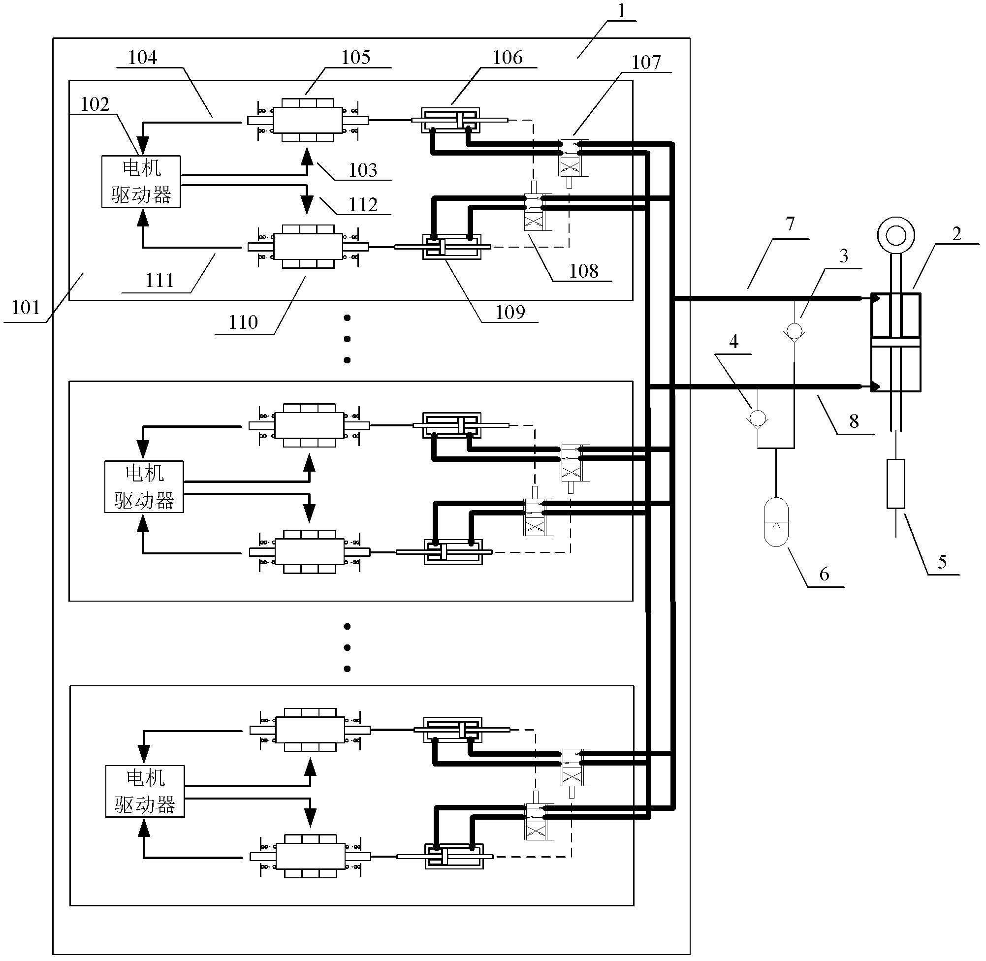 Direct-drive electro-hydraulic actuator