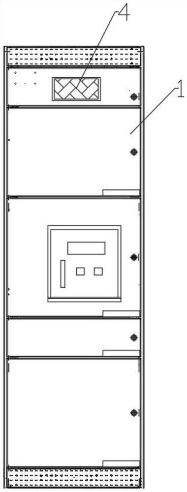 Low-voltage cabinet with visual temperature rise state