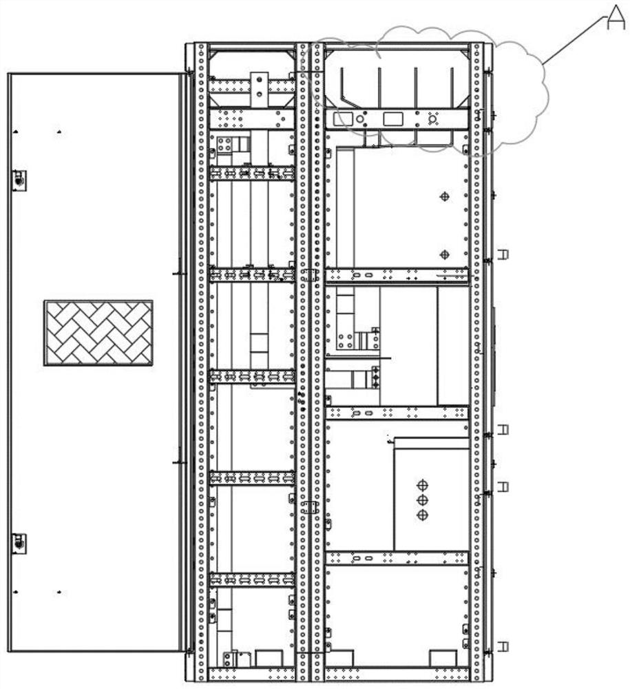 Low-voltage cabinet with visual temperature rise state