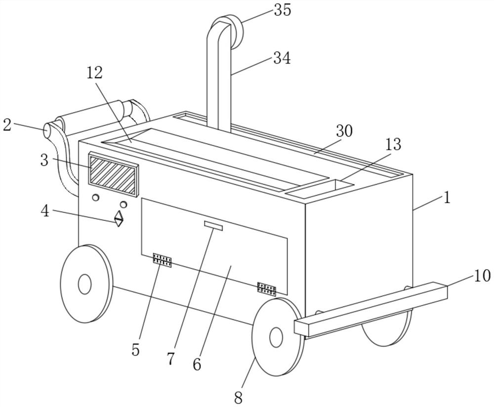 Energy-saving and emission-reducing wastewater circulating dust-settling device for building construction