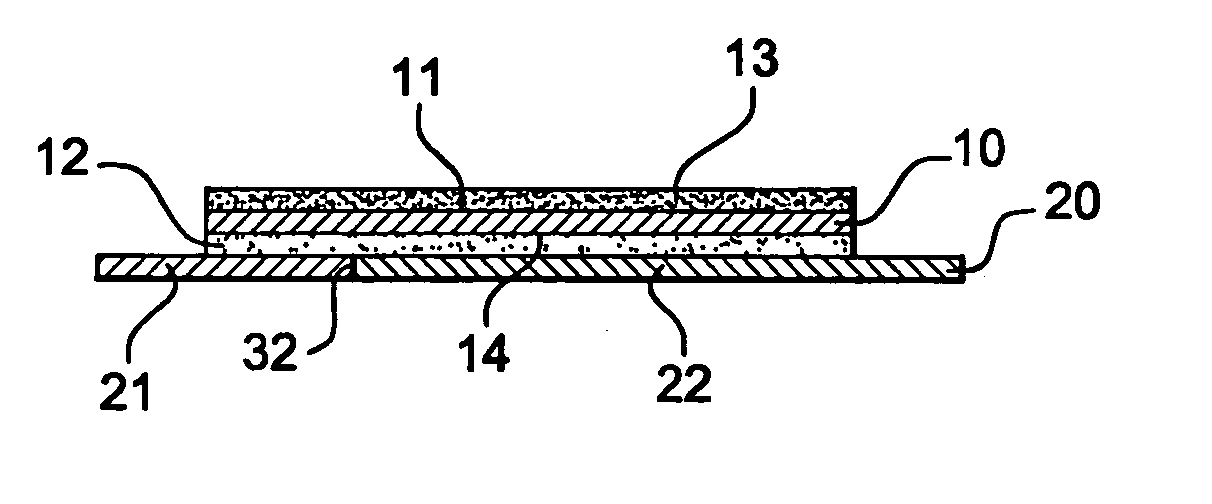 Adhesive applicator article