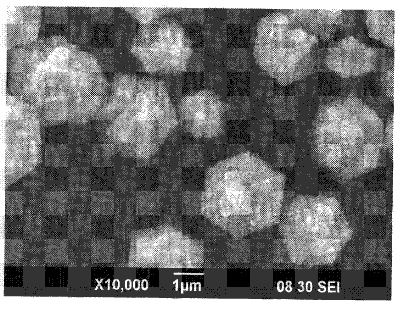 Preparation method of hexagon snow shaped WO3 nanometer disc