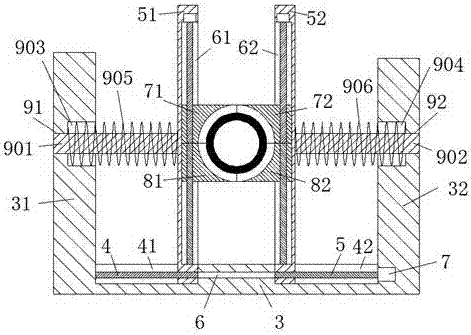 Steel pipe fixing device